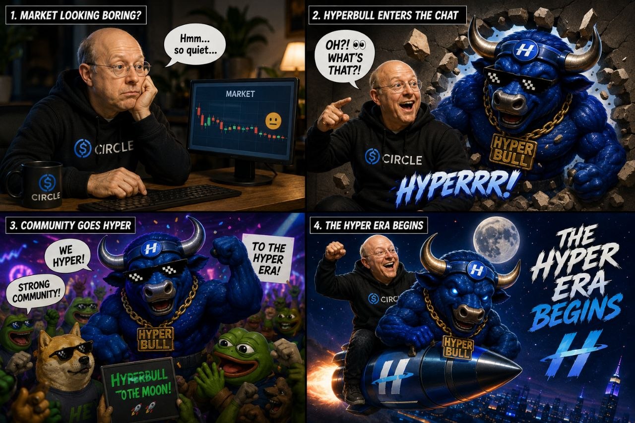 HyperBull four panel comic meme